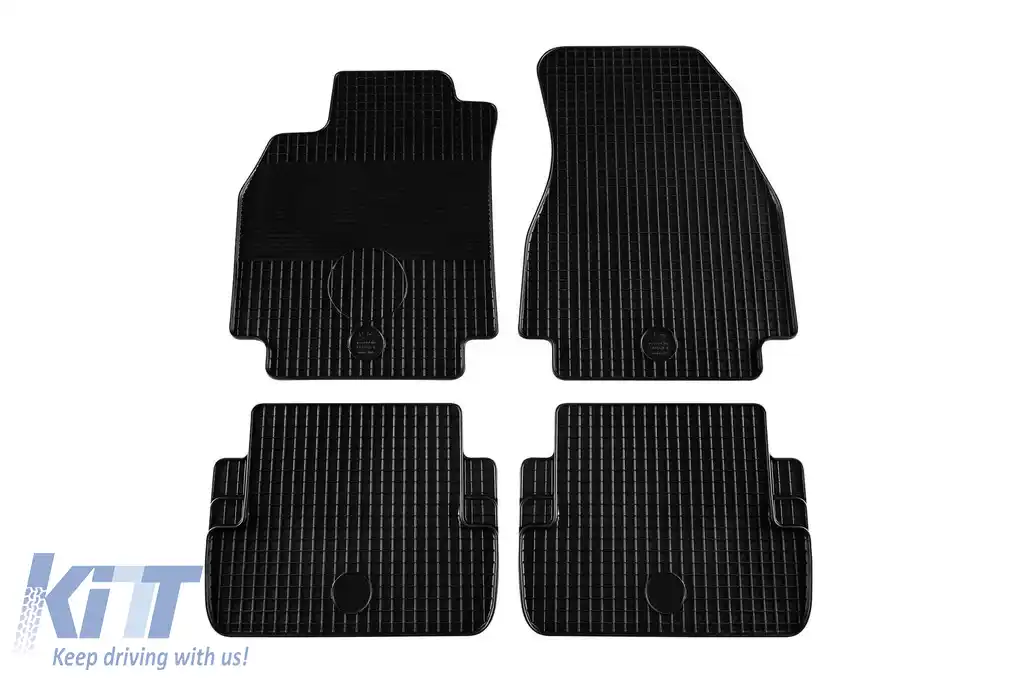 Mochete din cauciuc Gumarny Zubri potrivite pentru Renault Megane 2002-2008, set de 4 piese, culoare neagră