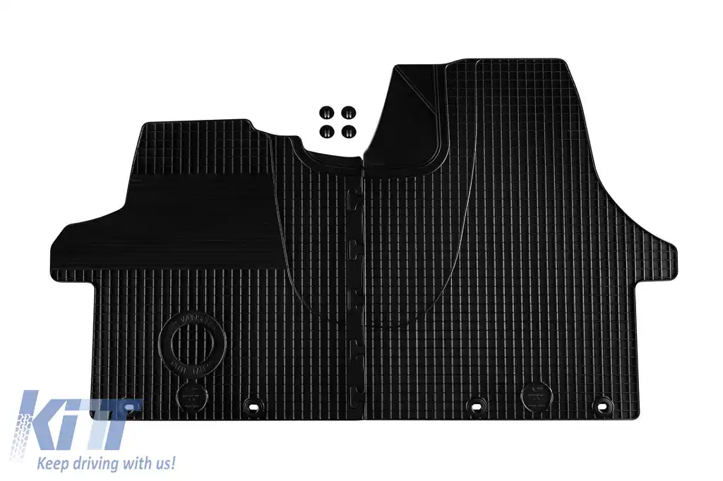 Mochete din cauciuc Gumarny Zubri potrivite pentru Volkswagen Transporter T5 2003-2010, set de 2 piese, culoare neagră