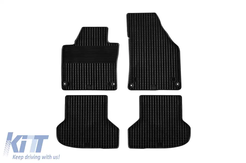 Mochete din cauciuc Gumarny Zubri potrivite pentru Audi A3, Sportback, Cabriolet 2003-2011, set de 4 piese, culoare neagră