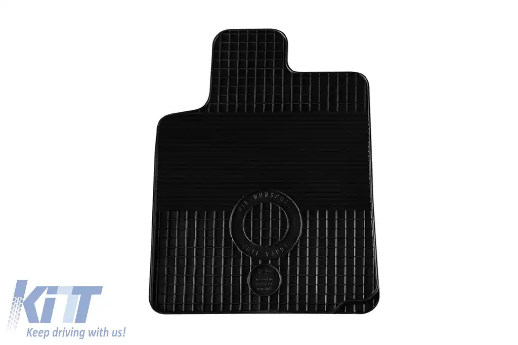 Mochete din cauciuc Gumarny Zubri potrivite pentru Citroen C2 2004-2009, set de 4 piese, culoare neagră-image-6251419