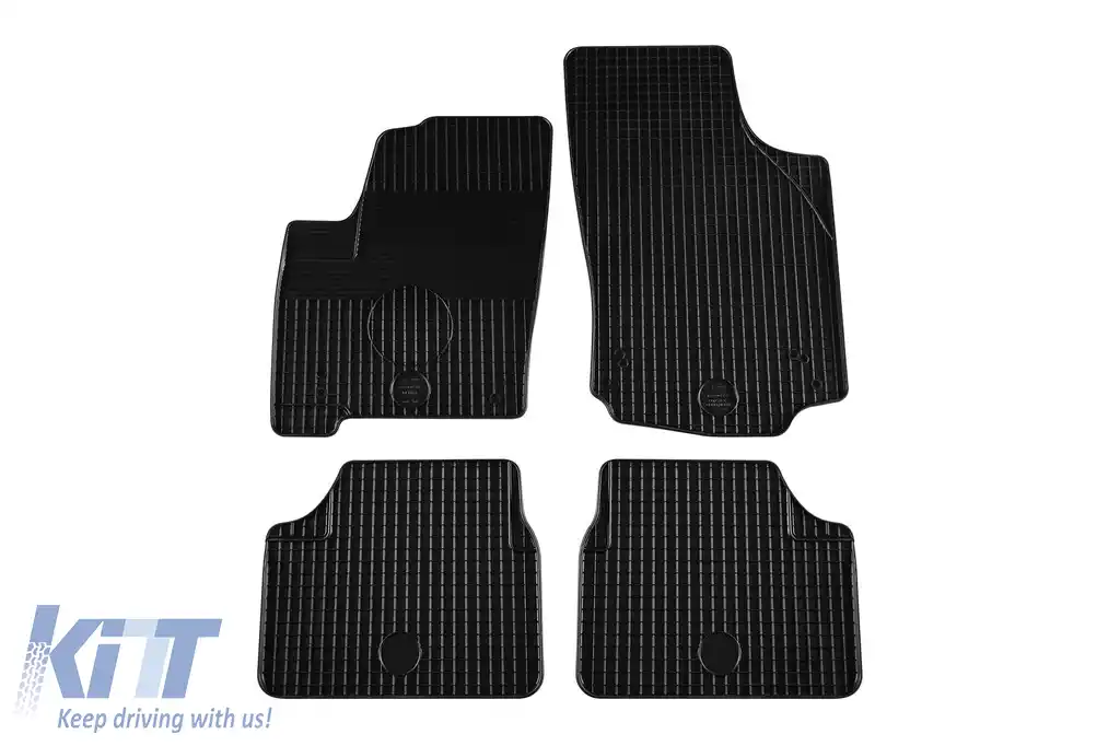 Mochete din cauciuc Gumarny Zubri potrivite pentru Opel Meriva A-B 2002-2017, set de 4 piese, culoare neagră