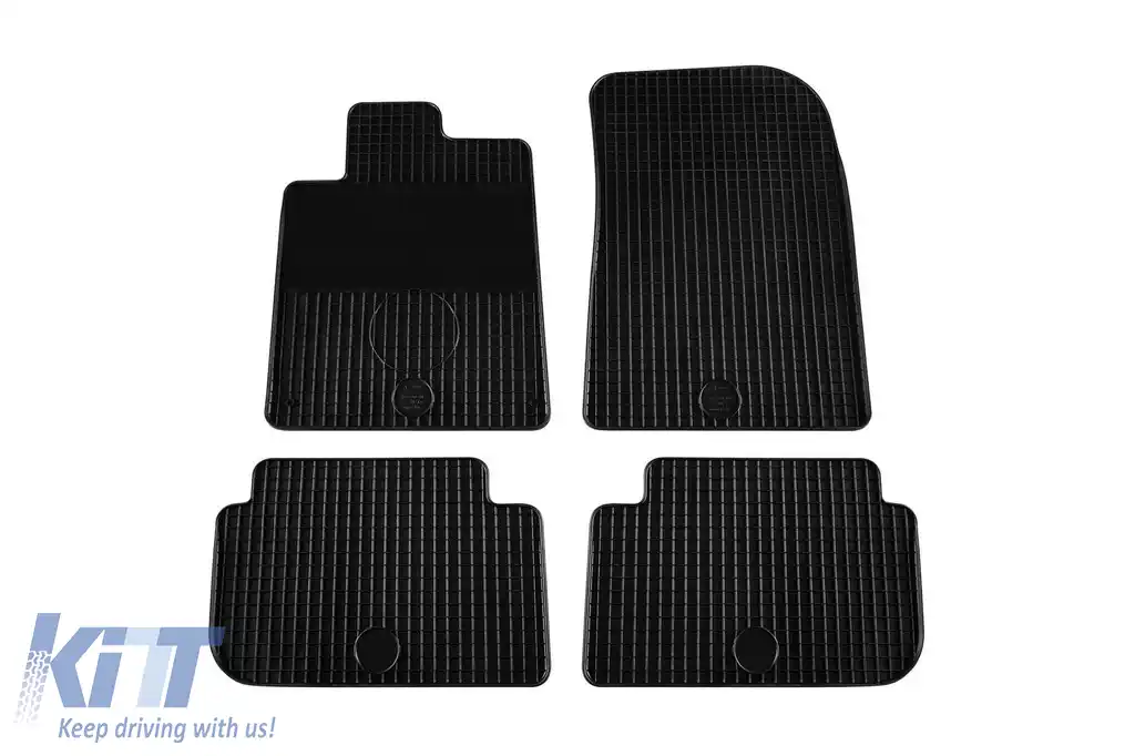 Mochete din cauciuc Gumarny Zubri potrivite pentru Peugeot 407 2004-2011, set de 4 piese, culoare neagră