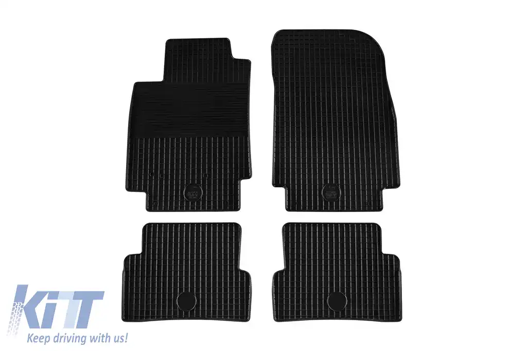 Mochete din cauciuc Gumarny Zubri potrivite pentru Renault Clio 2005-2019, Captur 2013-2019, Modus 2004-2012, set de 4 piese, culoare neagră
