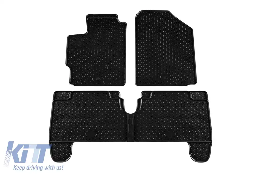 Mochete din cauciuc Gumarny Zubri potrivite pentru Toyota Yaris 2006-2020, set de 4 piese, culoare neagră