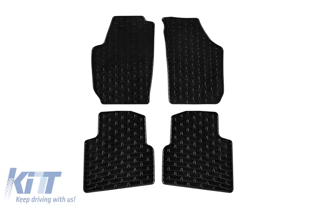 Mochete din cauciuc Gumarny Zubri potrivite pentru Skoda Roomster 2006-2015, set de 4 piese, culoare neagră