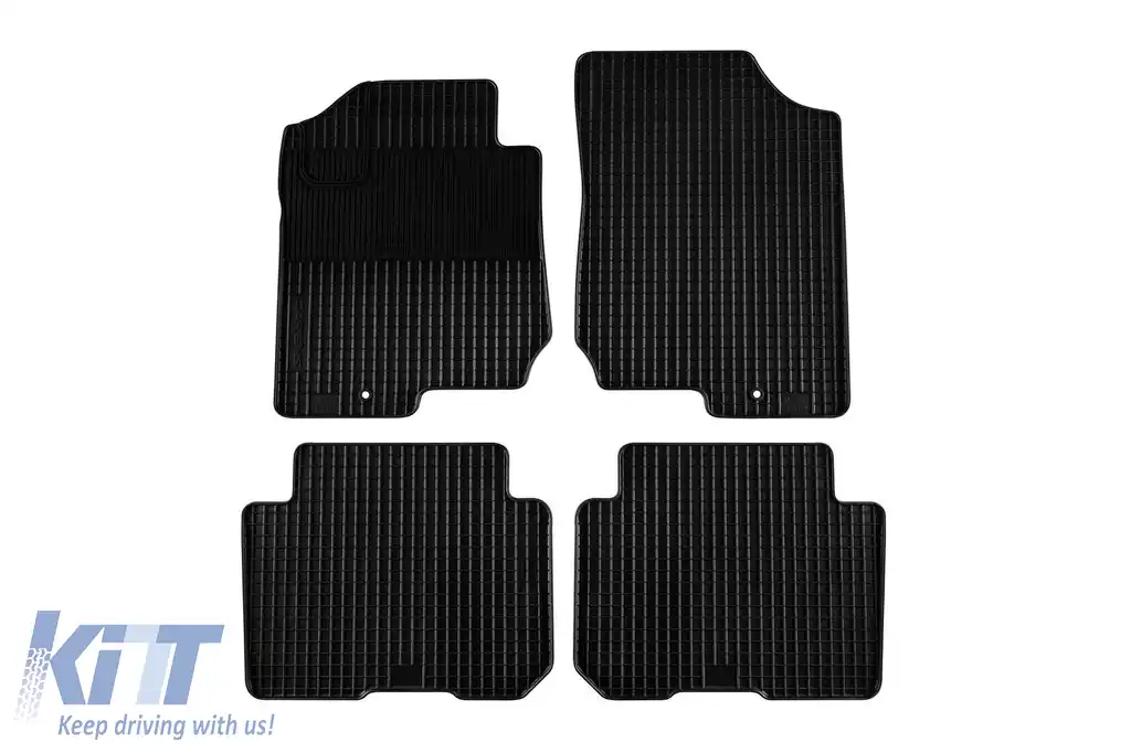 Mochete din cauciuc Gumarny Zubri potrivite pentru Kia Carens 2006-2012, set de 4 piese, culoare neagră