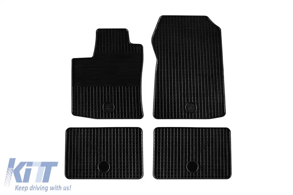 Mochete din cauciuc Gumarny Zubri potrivite pentru Renault Twingo 2007-2014, set de 4 piese, culoare neagră