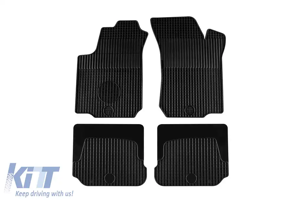Mochete din cauciuc Gumarny Zubri potrivite pentru Skoda Octavia 1997-2010, set de 4 piese, culoare neagră-image-6251738