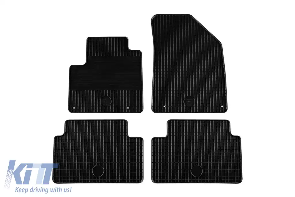 Mochete din cauciuc Gumarny Zubri potrivite pentru Citroen C5 2008-2017, set de 4 piese, culoare neagră