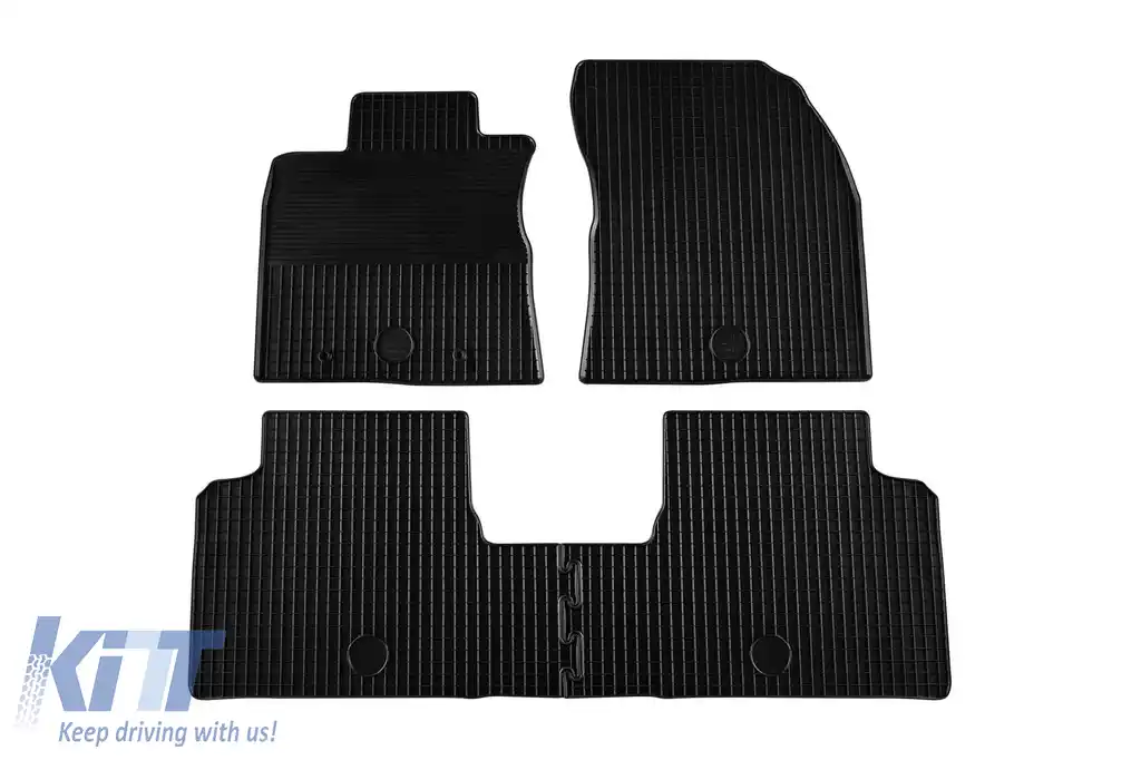 Mochete din cauciuc Gumarny Zubri potrivite pentru Toyota Avensis 2009-2018, set de 4 piese, culoare neagră-image-6251796