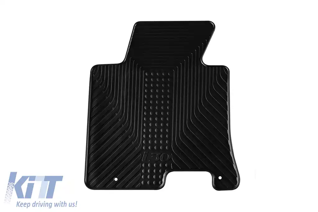Mochete din cauciuc Gumarny Zubri potrivite pentru Hyundai i30 2012-2016, set de 4 piese, culoare neagră-image-6251894