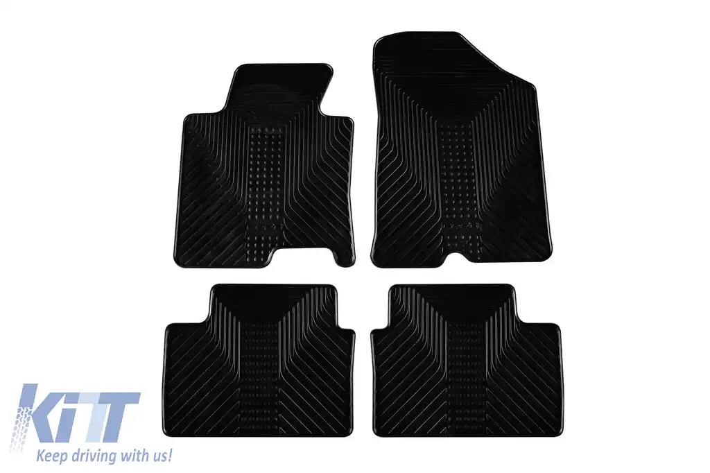 Mochete din cauciuc Gumarny Zubri potrivite pentru Kia Ceed 2012-2018, set de 4 piese, culoare neagră