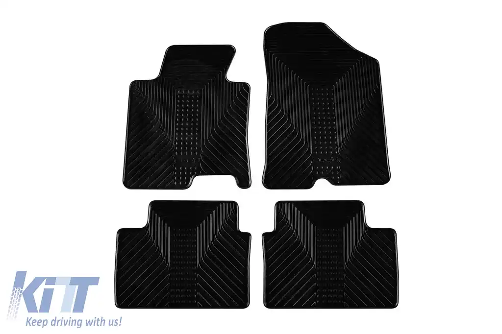 Mochete din cauciuc Gumarny Zubri potrivite pentru Kia Ceed 2012-2018, set de 4 piese, culoare neagră-image-6251899