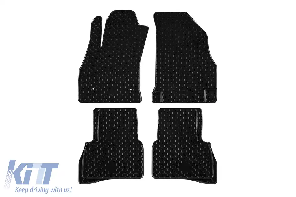 Mochete din cauciuc Gumarny Zubri potrivite pentru Fiat Doblo II, III după 2009, set de 4 piese, culoare neagră