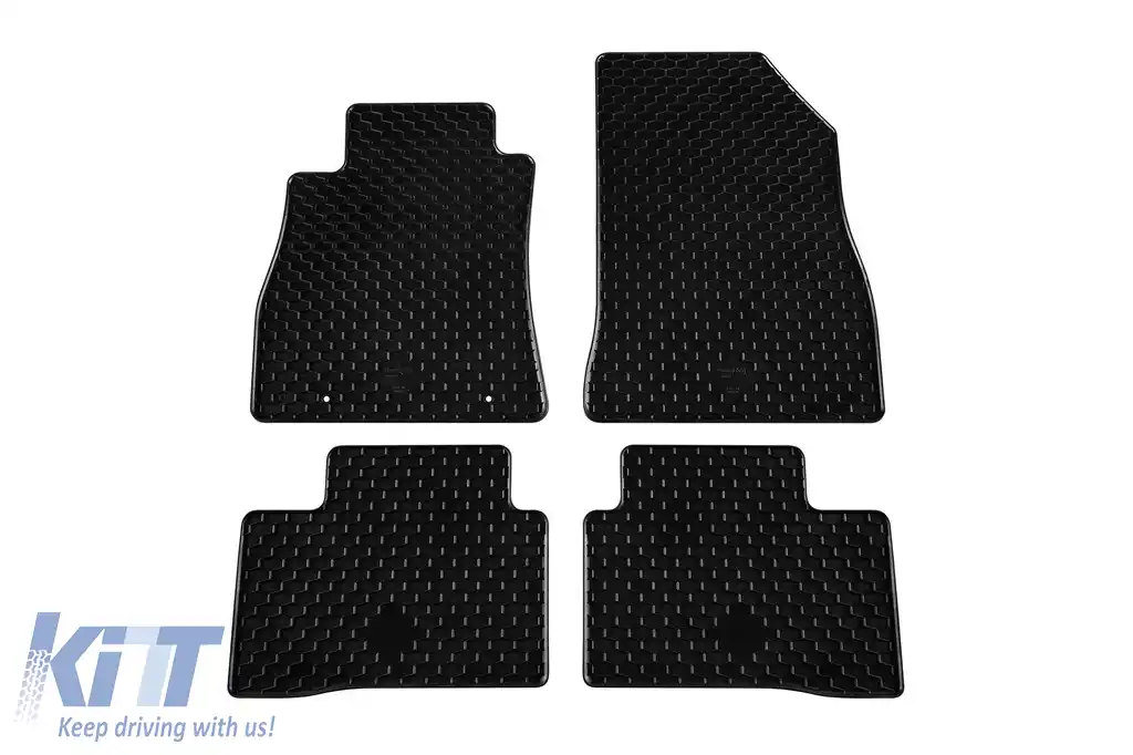 Mochete din cauciuc Gumarny Zubri potrivite pentru Nissan Juke 2010-2019, set de 4 piese, culoare neagră-image-6251947