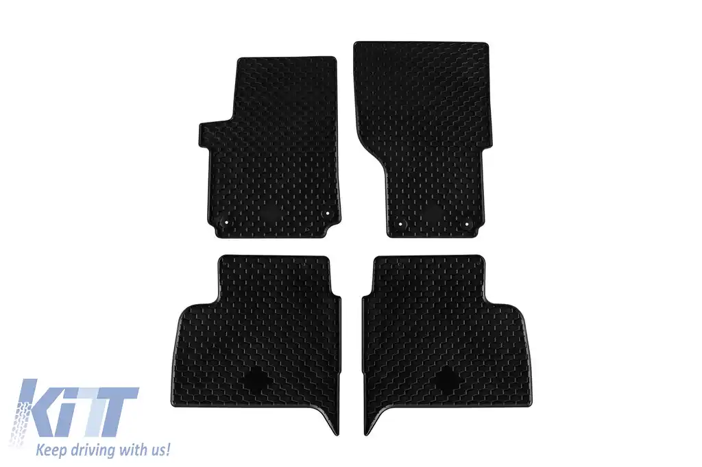 Mochete din cauciuc Gumarny Zubri potrivite pentru Volkswagen Amarok 2010-2020, set de 4 piese, culoare neagră