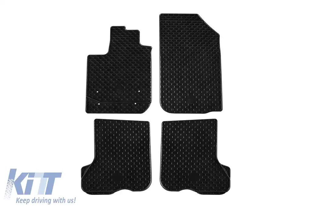 Mochete din cauciuc Gumarny Zubri potrivite pentru Dacia Sandero 2012-2019, set de 4 piese, culoare neagră