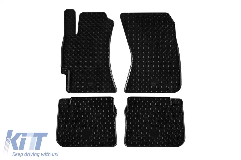 Mochete din cauciuc Gumarny Zubri potrivite pentru Subaru Legacy 2003-2019, Outback 2005-2019, Impreza 2007-2016, Forester 2008-2018, set de 4 piese, culoare neagră-image-6252038