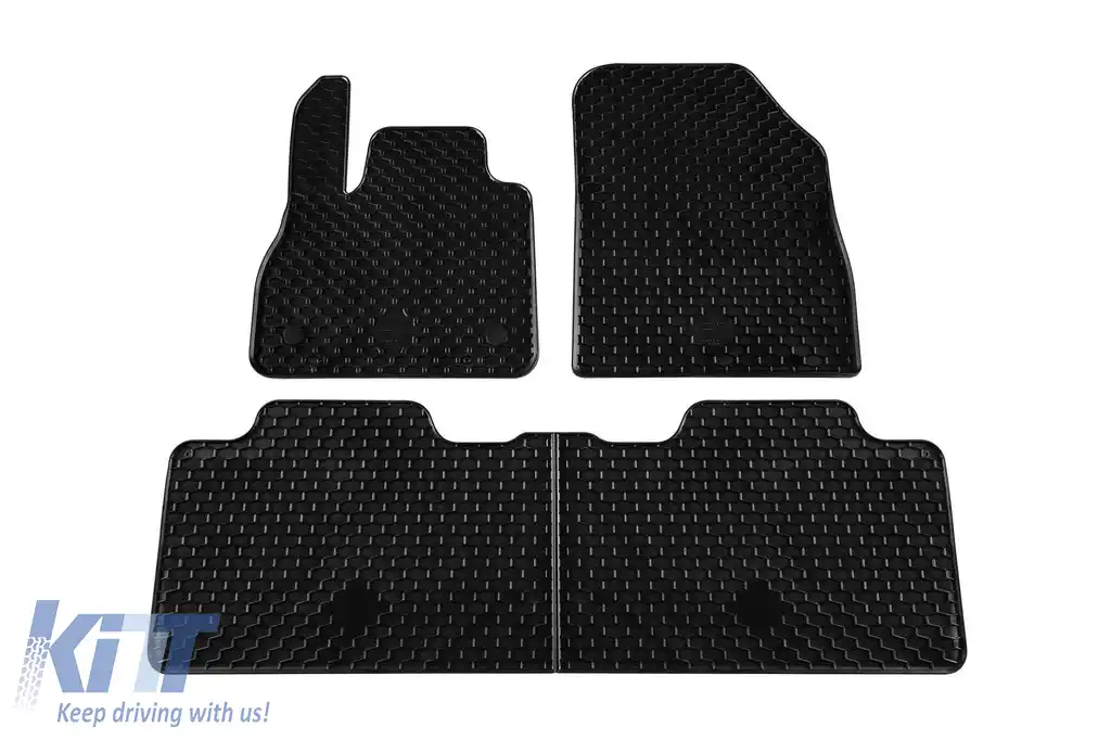 Mochete din cauciuc Gumarny Zubri potrivite pentru Renault Espace după 2015, set de 4 piese, culoare neagră