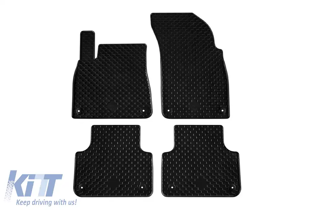 Mochete din cauciuc Gumarny Zubri potrivite pentru Audi Q7 după 2015, Audi Q8 după 2018, set de 4 piese, culoare neagră