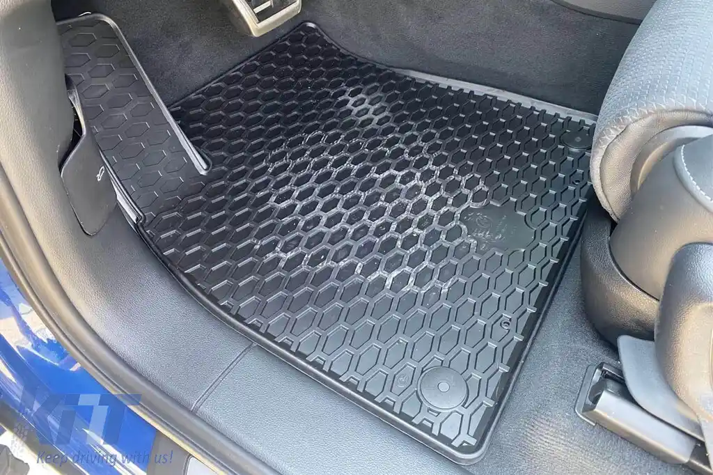 Mochete din cauciuc Gumarny Zubri potrivite pentru Audi Q7 după 2015, Audi Q8 după 2018, set de 4 piese, culoare neagră-image-6252094