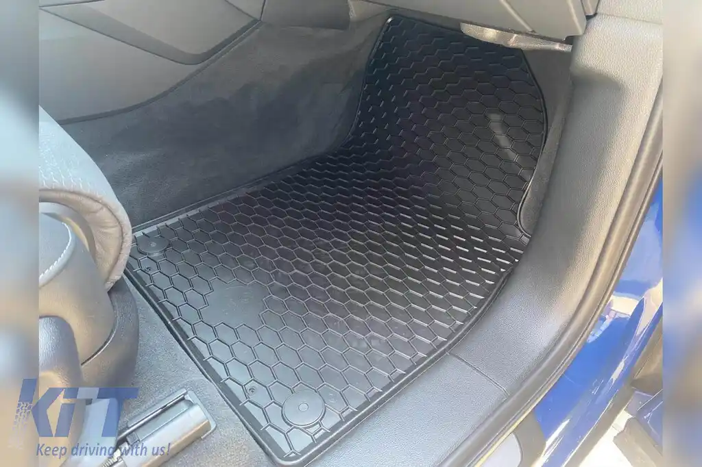 Mochete din cauciuc Gumarny Zubri potrivite pentru Audi Q7 după 2015, Audi Q8 după 2018, set de 4 piese, culoare neagră-image-6252095