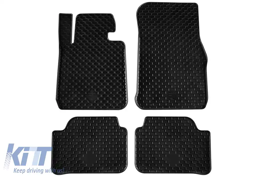 Mochete din cauciuc Gumarny Zubri potrivite pentru BMW Seria 1 F20, F21 2010-2019, set de 4 piese, culoare neagră