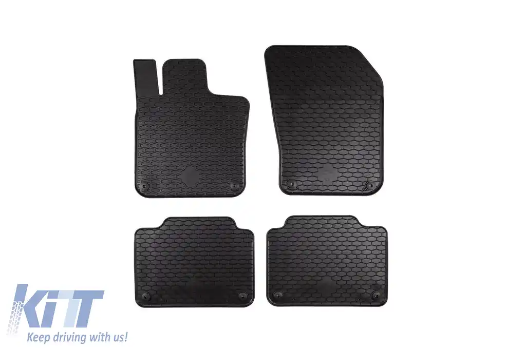Mochete din cauciuc Gumarny Zubri potrivite pentru Volvo S90, V90 după 2016, set de 4 piese, culoare neagră