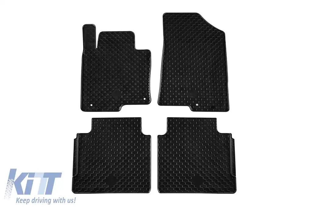 Mochete din cauciuc Gumarny Zubri potrivite pentru Kia Optima sedan, wagon după 2015, set de 4 piese, culoare neagră