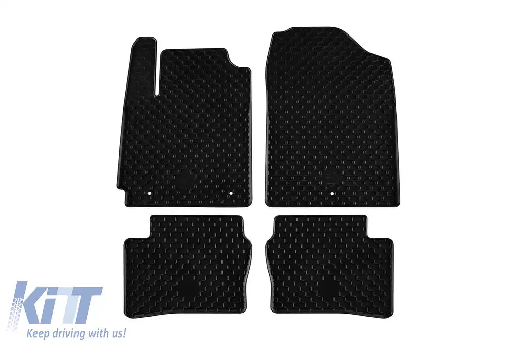 Mochete din cauciuc Gumarny Zubri potrivite pentru Kia Picanto după 2017, set de 4 piese, culoare neagră