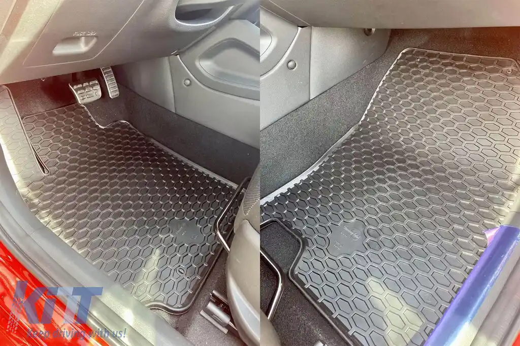 Mochete din cauciuc Gumarny Zubri potrivite pentru Hyundai Kona, Kona HeV 2018-2023, set de 4 piese, culoare neagră-image-6252229