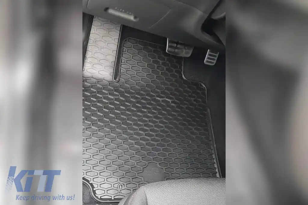 Mochete din cauciuc Gumarny Zubri potrivite pentru Hyundai Kona, Kona HeV 2018-2023, set de 4 piese, culoare neagră-image-6252232