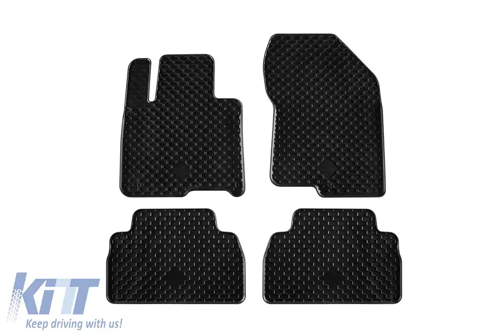 Mochete din cauciuc Gumarny Zubri potrivite pentru Hyundai Santa Fe după 2019, set de 4 piese, culoare neagră