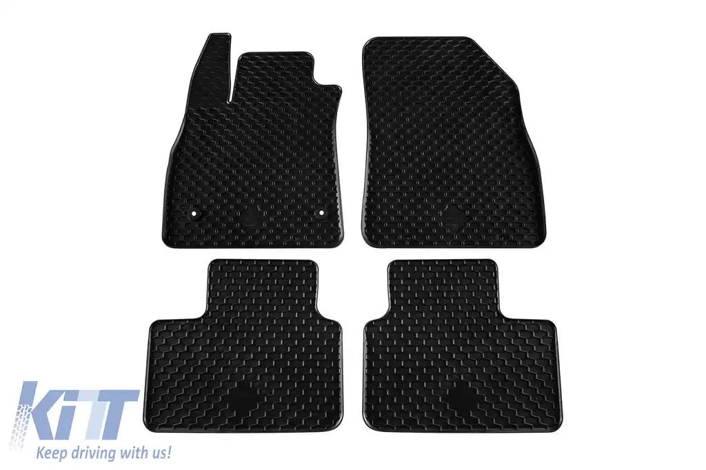 Mochete din cauciuc Gumarny Zubri potrivite pentru Renault Talisman după 2015, set de 4 piese, culoare neagră