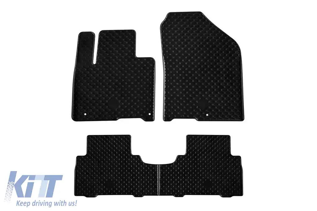 Mochete din cauciuc Gumarny Zubri potrivite pentru Kia Sorento 2015-2020, set de 4 piese, culoare neagră