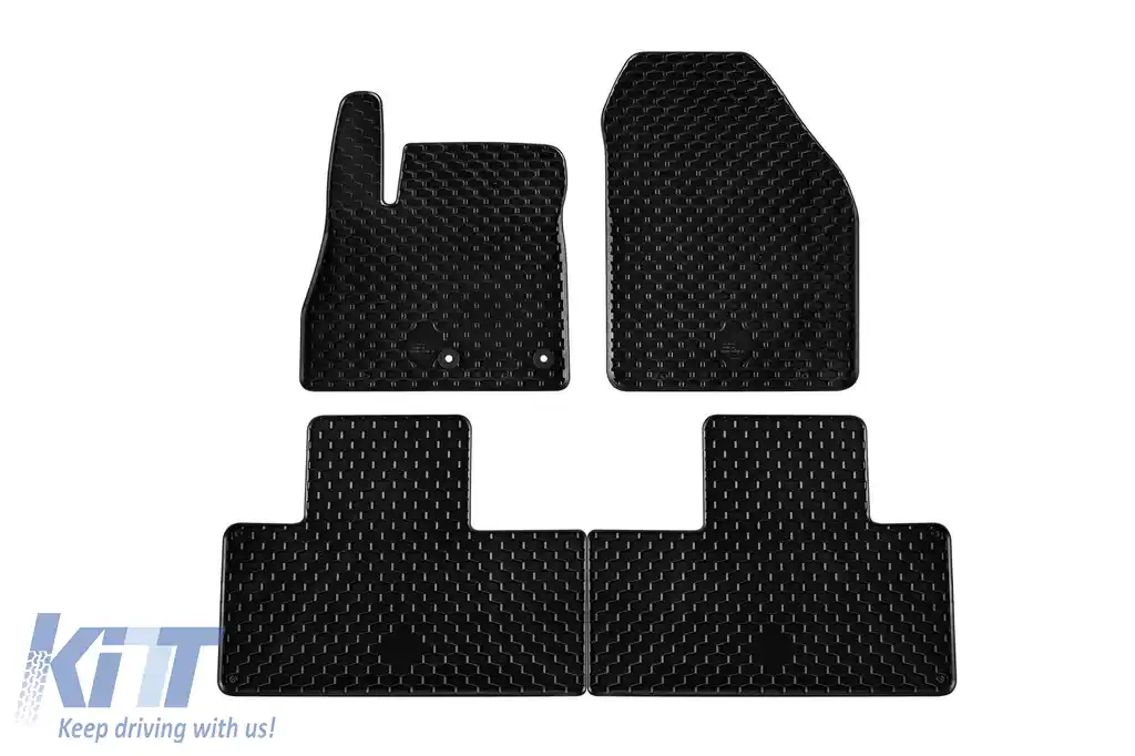 Mochete din cauciuc Gumarny Zubri potrivite pentru Renault Scenic, Grand Scenic după 2016, set de 4 piese, culoare neagră