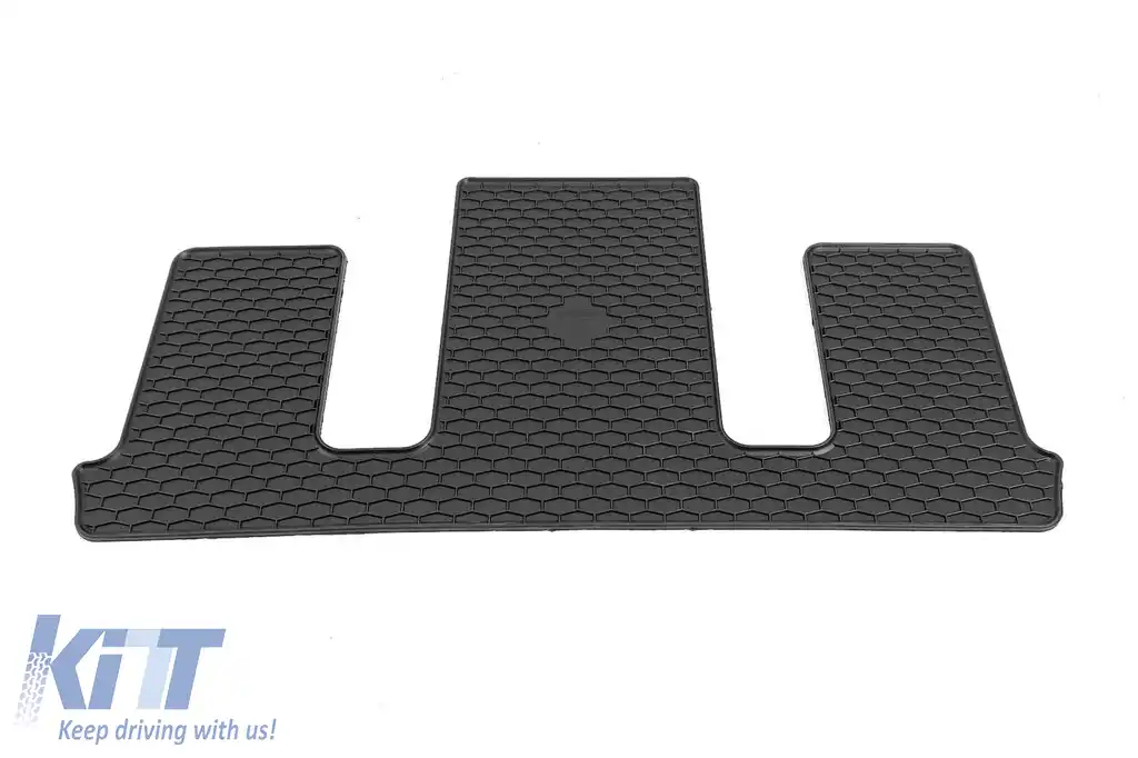 Mochete din cauciuc Gumarny Zubri potrivite pentru Volkswagen ID.Buzz People după 2022, 6 locuri, pentru scaunele din al treilea rând, versiune standard, set dintr-o bucată, culoare neagră-image-6252591