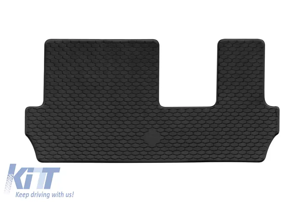 Mochete din cauciuc Gumarny Zubri potrivite pentru Volkswagen ID.Buzz People după 2022, 7 locuri, pentru scaunele din a treia linie, set dintr-o singură piesă, culoare neagră