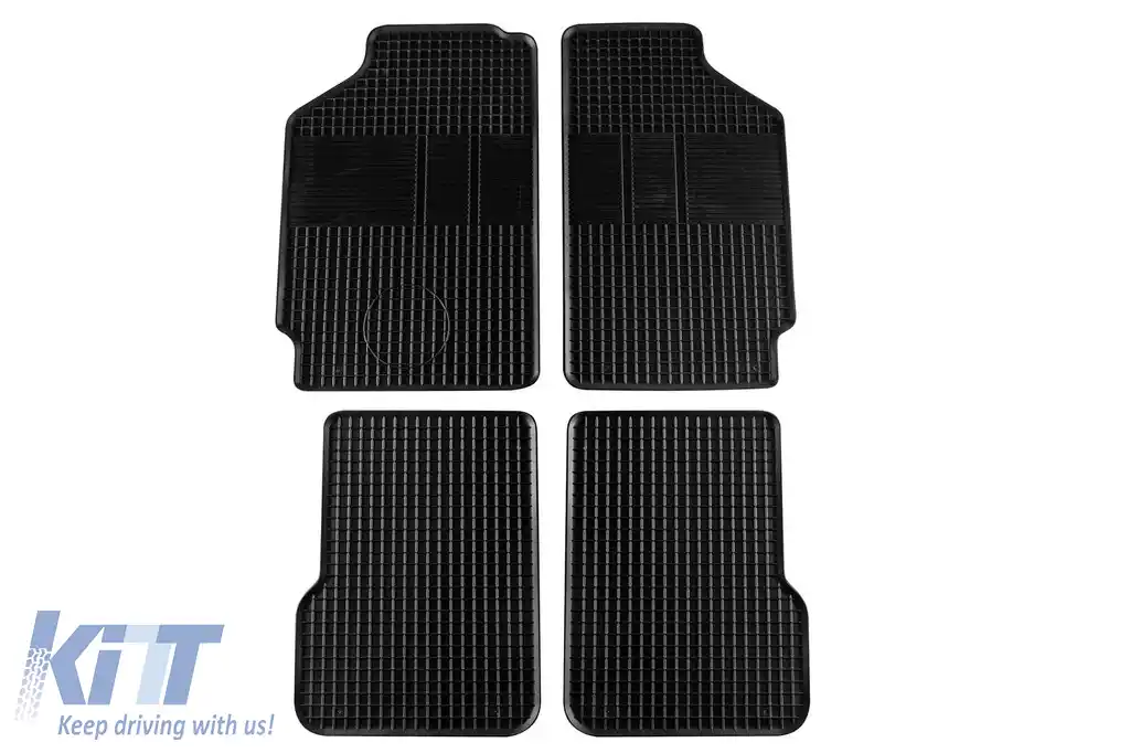 Mochete din cauciuc Gumarny Zubri potrivite pentru Skoda Felicia 1995-2000, set de 4 piese, culoare neagră