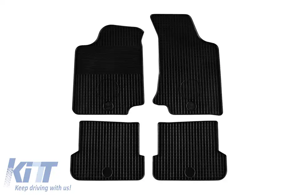 Mochete din cauciuc Gumarny Zubri potrivite pentru Volkswagen Golf III, Vento 1992-1997, set de 4 piese, culoare neagră
