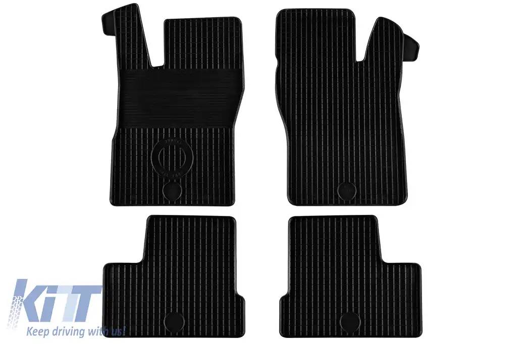 Mochete din cauciuc Gumarny Zubri potrivite pentru Daewoo Nexia 1995-2000, set de 4 piese, culoare neagră