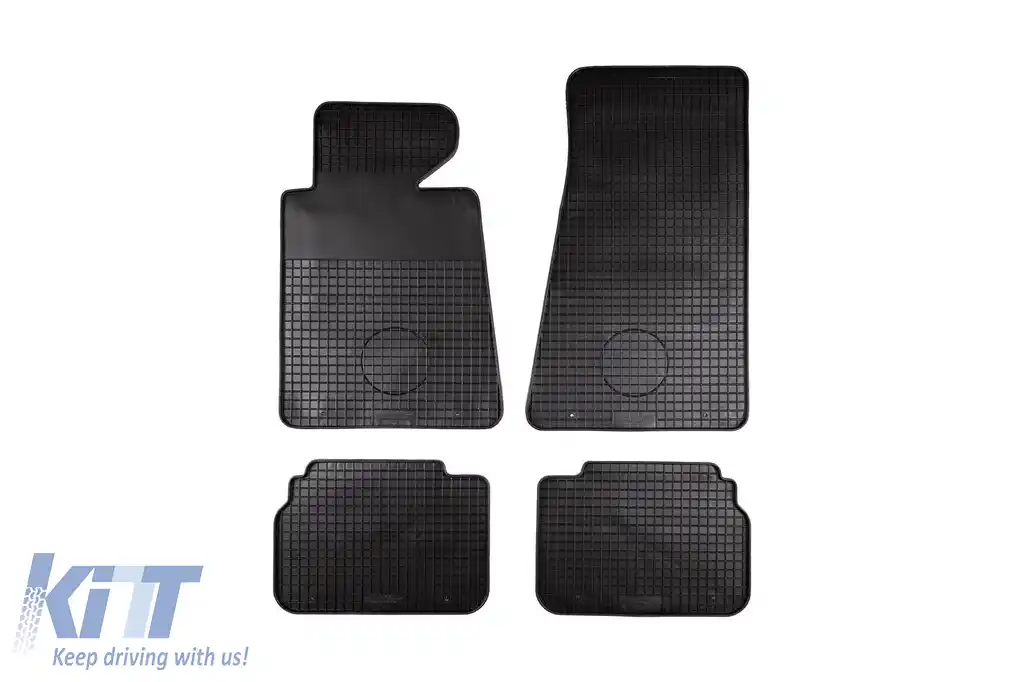 Mochete din cauciuc Gumarny Zubri potrivite pentru BMW 5 Series E34 sedan, wagon 1989-1995, set de 4 piese, culoare neagră