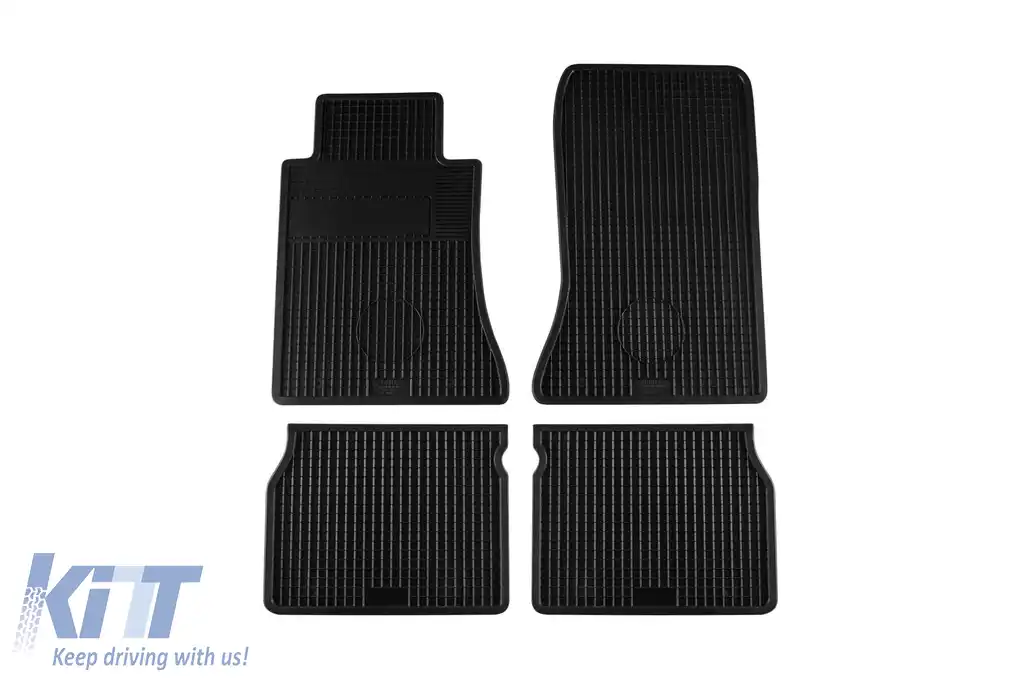 Mochete din cauciuc Gumarny Zubri potrivite pentru Mercedes E class W124 1984-1996, set de 4 piese, culoare neagră-image-6252699
