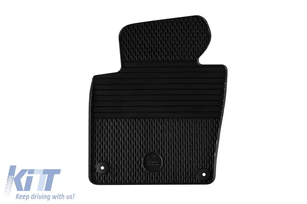 Mochete din cauciuc Gumarny Zubri potrivite pentru Volkswagen Passat B6, B7 2005-2014, CC 2008-2017, Alltrack după 2012 cu clipsuri rotunde, set de 4 piese, culoare neagră-image-6254137