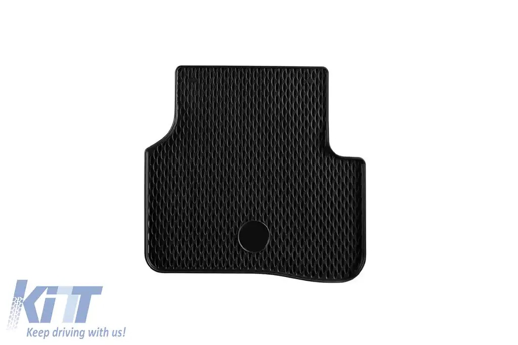 Mochete din cauciuc Gumarny Zubri potrivite pentru Volkswagen Passat B6, B7 2005-2014, CC 2008-2017, Alltrack după 2012 cu clipsuri rotunde, set de 4 piese, culoare neagră-image-6254140