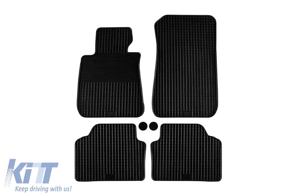 Mochete din cauciuc Gumarny Zubri potrivite pentru BMW Seria 3 E90, E91, E92, E93 2004-2013, set de 4 piese, culoare neagră
