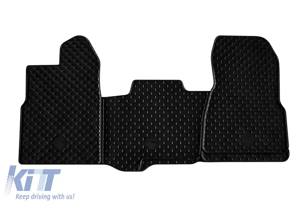 Mochete din cauciuc Gumarny Zubri potrivite pentru Ford Tourneo Custom după 2013, Transit Custom după 2013, Transit după 2014, set de 3 piese, culoare neagră