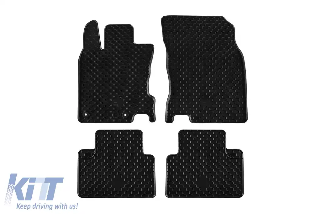 Mochete din cauciuc Gumarny Zubri potrivite pentru Renault Kadjar după 2015, set de 4 piese, culoare neagră-image-6254336