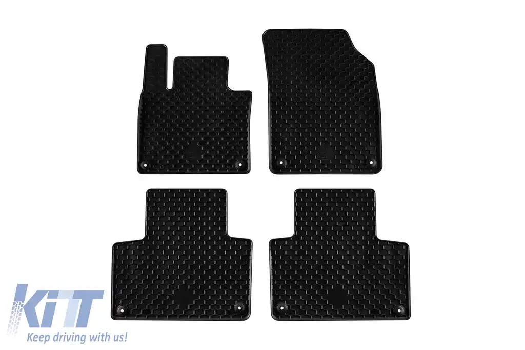 Mochete din cauciuc Gumarny Zubri potrivite pentru Volvo XC90 după 2015, set de 4 piese, culoare neagră