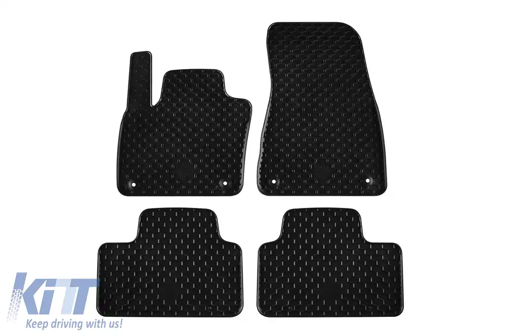 Mochete din cauciuc Gumarny Zubri potrivite pentru Volvo C40, XC40 Recharge după 2021, set de 4 piese, culoare neagră